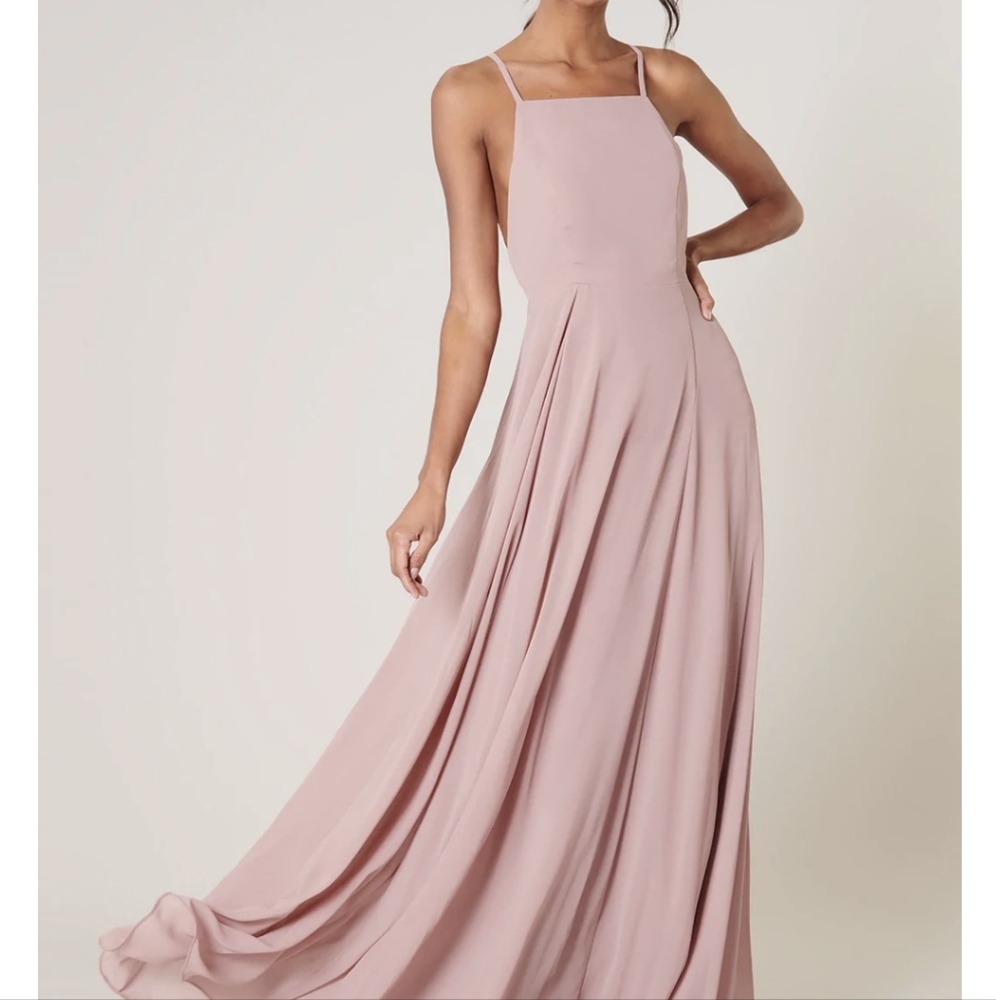 RSVP sugarlips mauve floor length dress